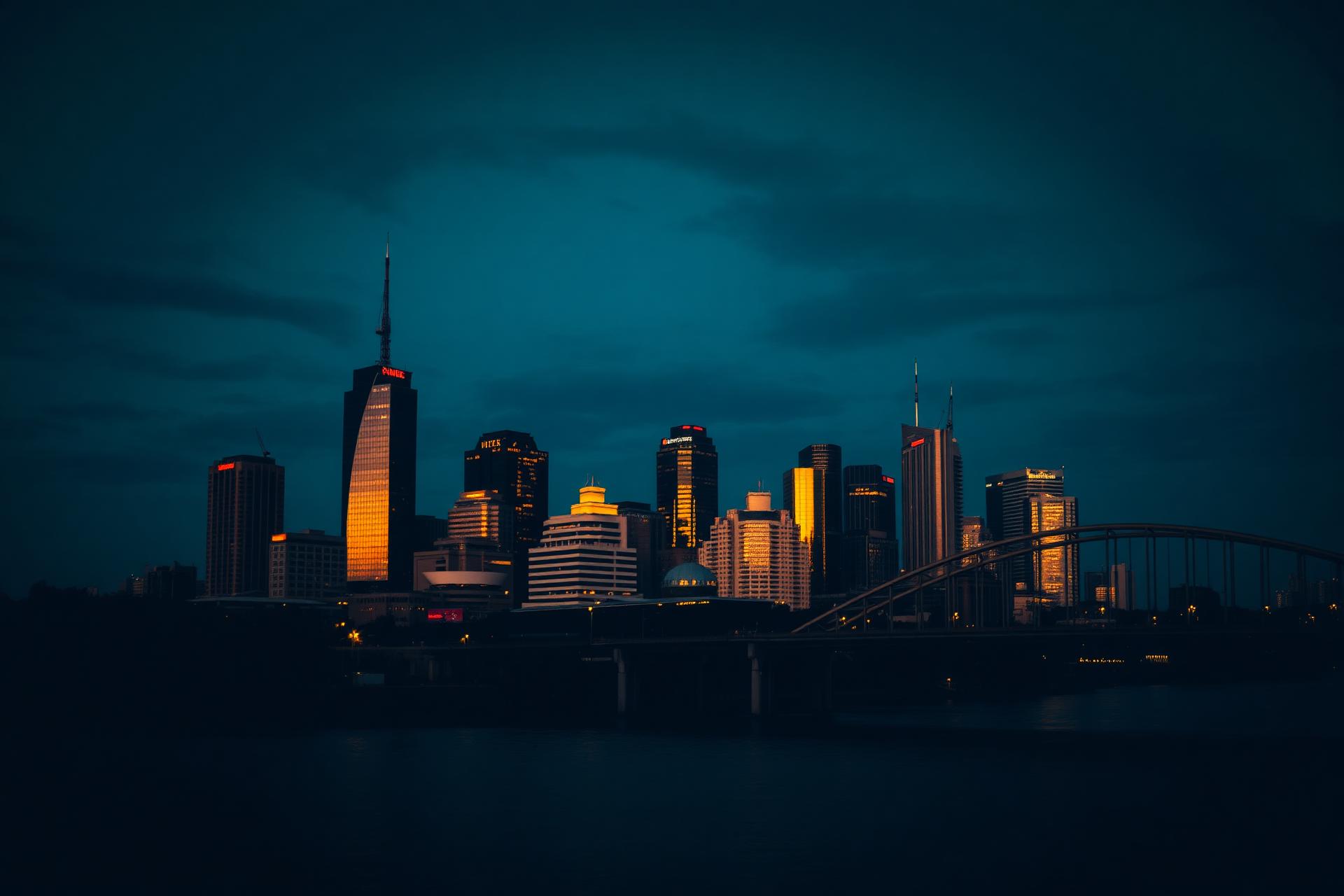 Brisbane skyline at dusk
